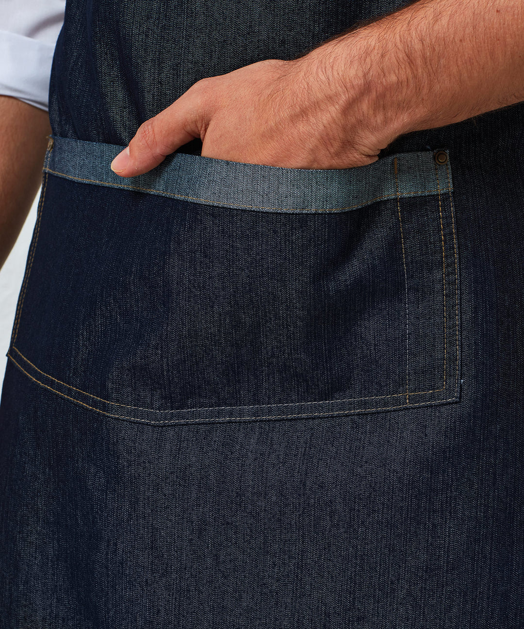 Denim Contrast Apron