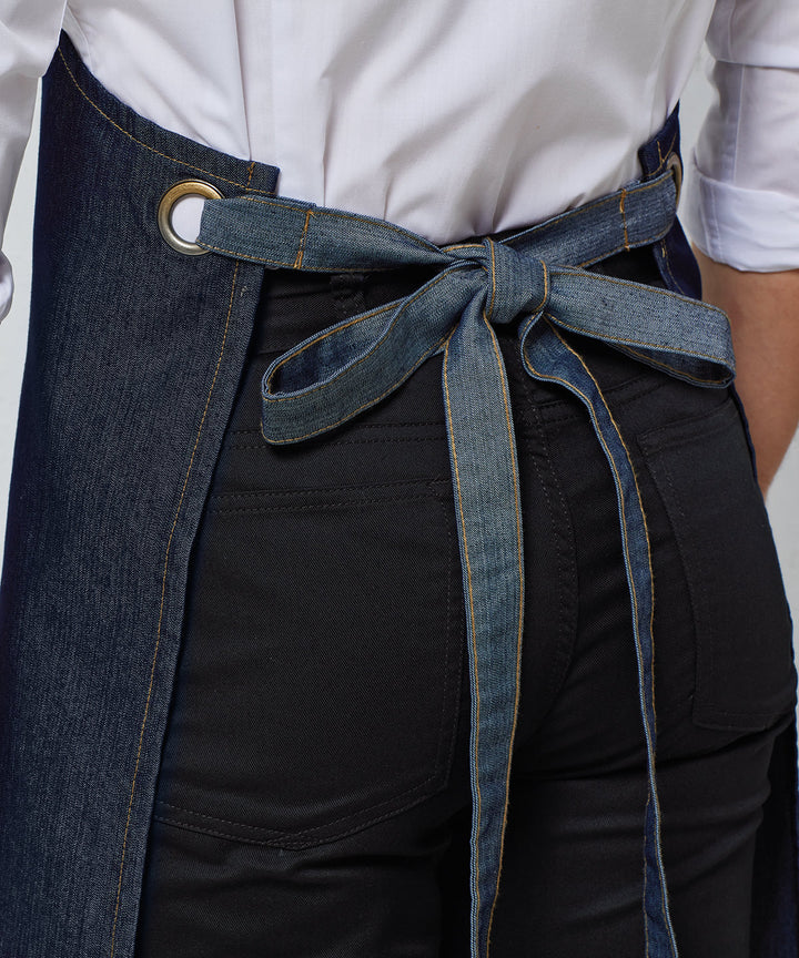 Denim Contrast Apron