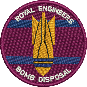 RE Bomb Disposal Embroidered Badge