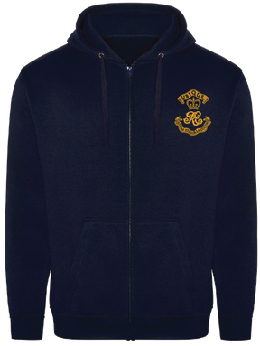 RE Cypher embroidered zipped hoodie