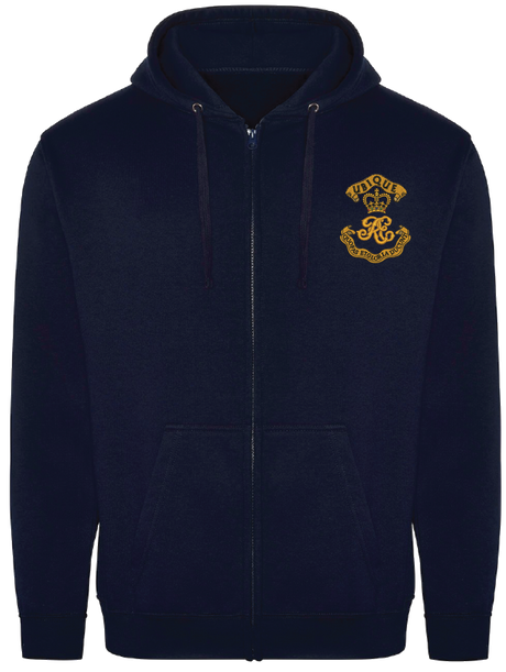 RE Cypher embroidered zipped hoodie