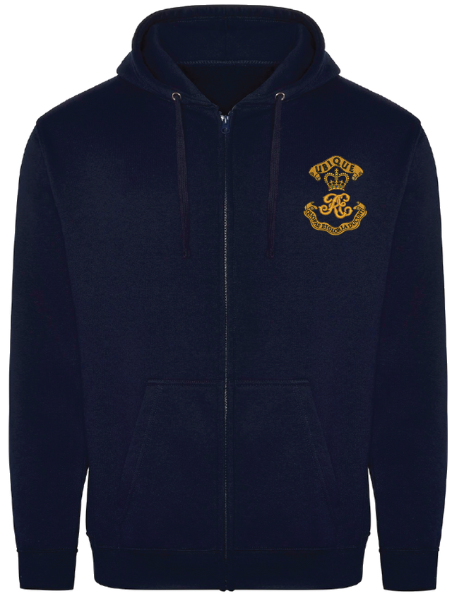 RE Cypher embroidered zipped hoodie