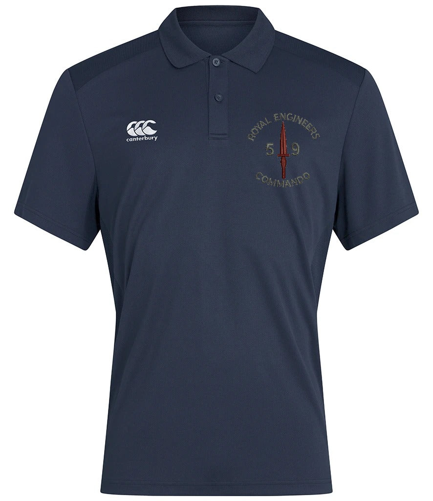 RE 59 Commando Canterbury Club Dry Polo Navy