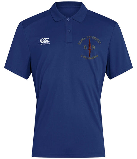 RE 59 Commando Canterbury Club Dry Polo Royal Blue