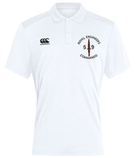 RE 59 Commando Canterbury Club Dry Polo White