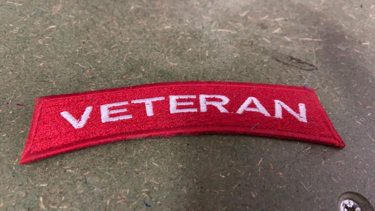 Veteran Embroidered Badge (Iron-on)